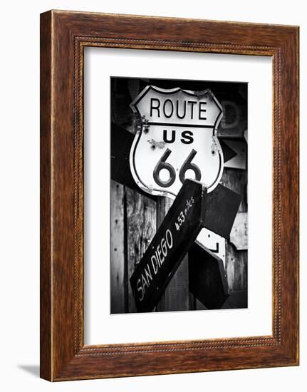 Route 66 - sign - Arizona - United States-Philippe Hugonnard-Framed Photographic Print