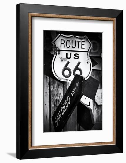 Route 66 - sign - Arizona - United States-Philippe Hugonnard-Framed Photographic Print