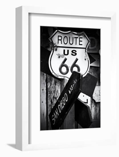 Route 66 - sign - Arizona - United States-Philippe Hugonnard-Framed Photographic Print