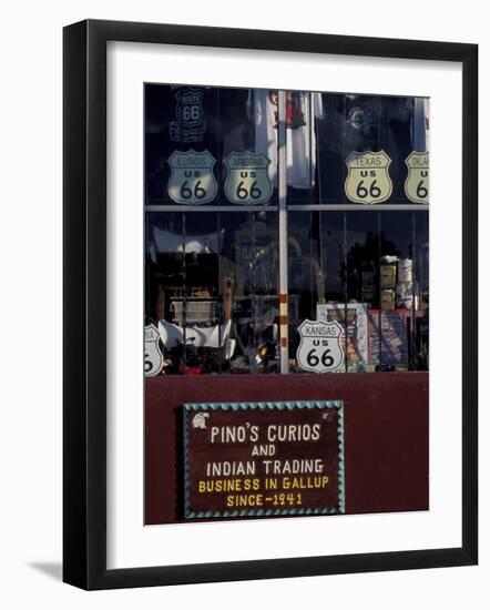 Route 66 Storefront, Gallup, New Mexico, USA-Judith Haden-Framed Photographic Print