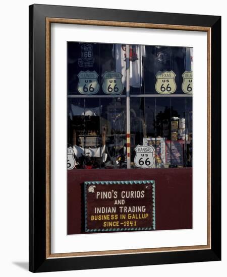 Route 66 Storefront, Gallup, New Mexico, USA-Judith Haden-Framed Photographic Print