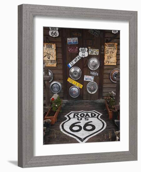 Route 66 Theme Restaurant, Akouda, Tunisia-Walter Bibikow-Framed Photographic Print