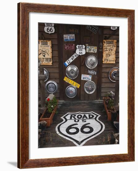 Route 66 Theme Restaurant, Akouda, Tunisia-Walter Bibikow-Framed Photographic Print