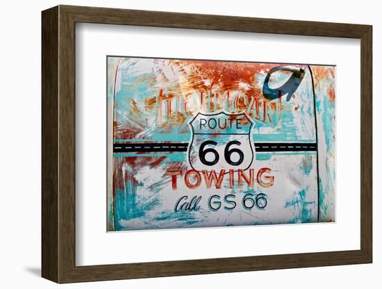 Route 66 Towing, 2017-null-Framed Photographic Print