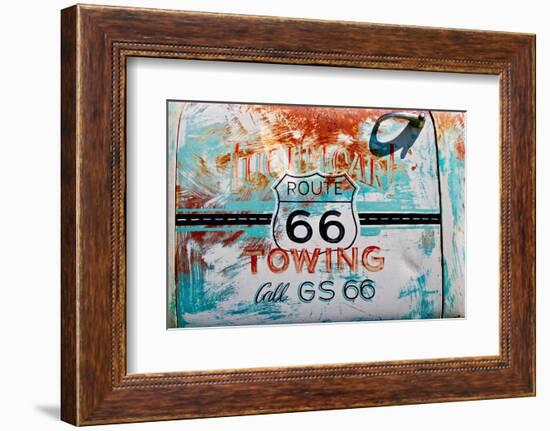 Route 66 Towing, 2017-null-Framed Photographic Print