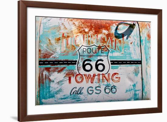 Route 66 Towing, 2017-null-Framed Photographic Print