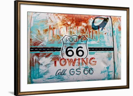 Route 66 Towing, 2017-null-Framed Photographic Print