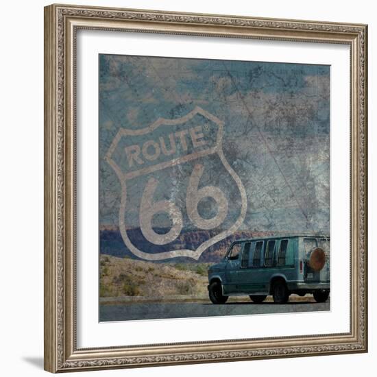 Route 66 Van-Lauren Gibbons-Framed Art Print