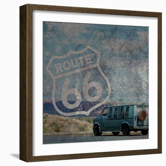 Route 66 Van-Lauren Gibbons-Framed Art Print