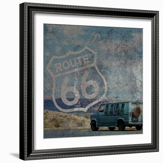 Route 66 Van-Lauren Gibbons-Framed Art Print