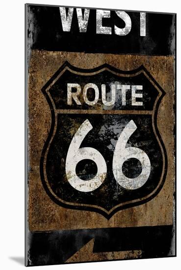 Route 66 West-Luke Wilson-Mounted Art Print