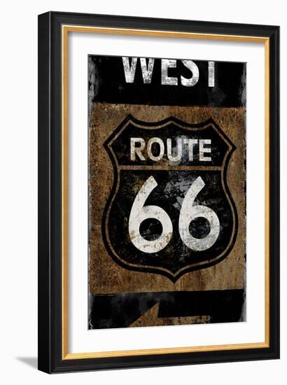 Route 66 West-Luke Wilson-Framed Art Print