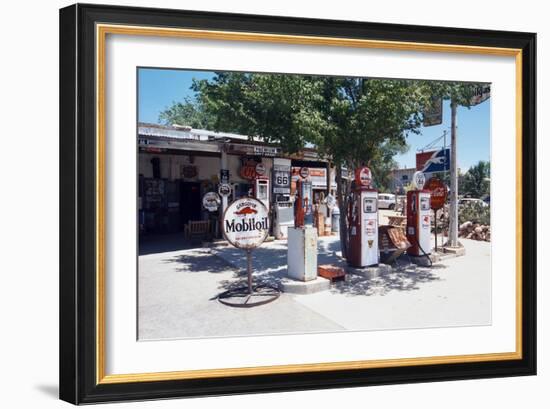 Route 66 Which Cross United States from Los Angeles to Chicago, 2005-null-Framed Photo