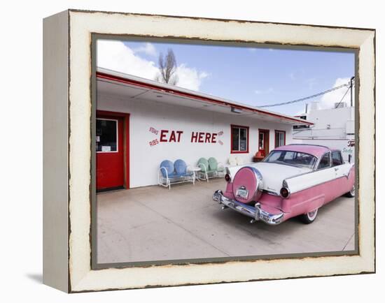 Route 66, Williams, Arizona, USA-Julian McRoberts-Framed Premier Image Canvas