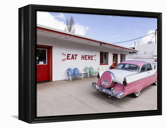 Route 66, Williams, Arizona, USA-Julian McRoberts-Framed Premier Image Canvas