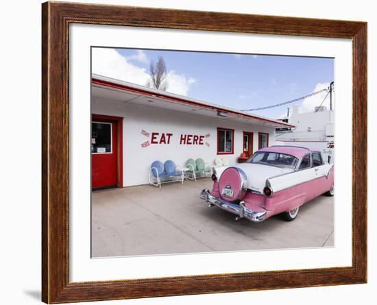 Route 66, Williams, Arizona, USA-Julian McRoberts-Framed Photographic Print