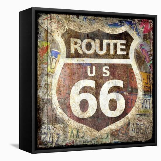 Route 66-Kimberly Allen-Framed Stretched Canvas