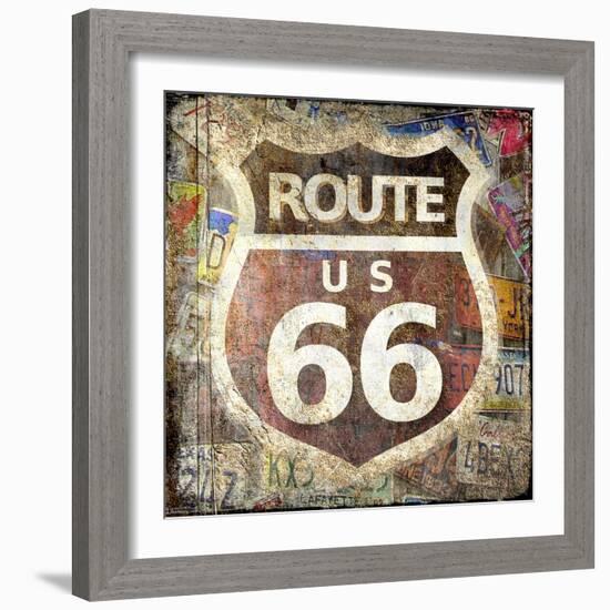 Route 66-Kimberly Allen-Framed Art Print