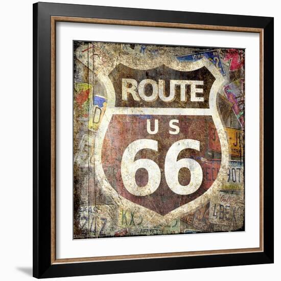 Route 66-Kimberly Allen-Framed Art Print