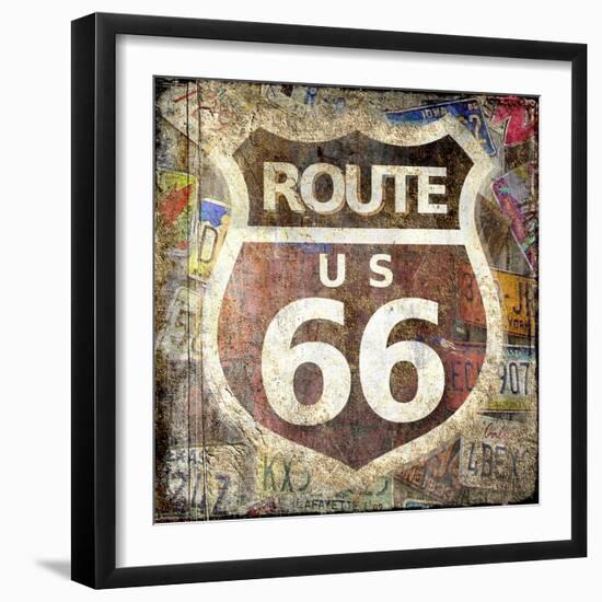 Route 66-Kimberly Allen-Framed Art Print