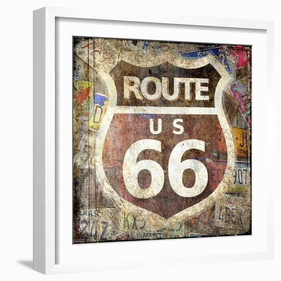 Route 66-Kimberly Allen-Framed Art Print