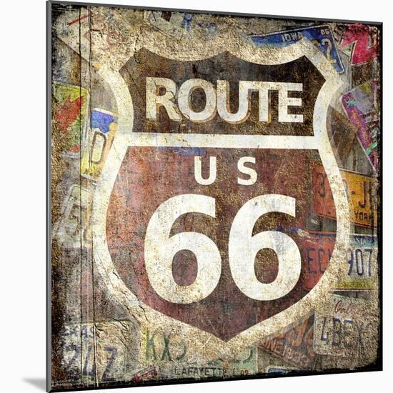 Route 66-Kimberly Allen-Mounted Art Print