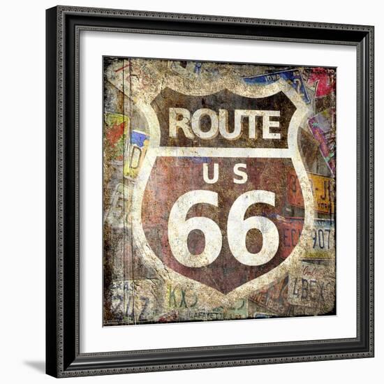 Route 66-Kimberly Allen-Framed Art Print