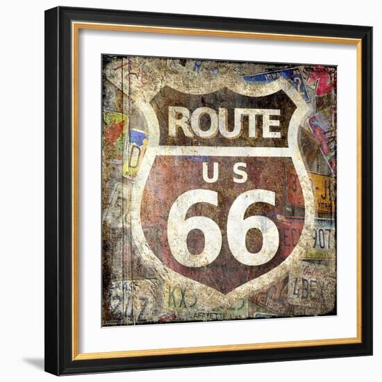 Route 66-Kimberly Allen-Framed Art Print