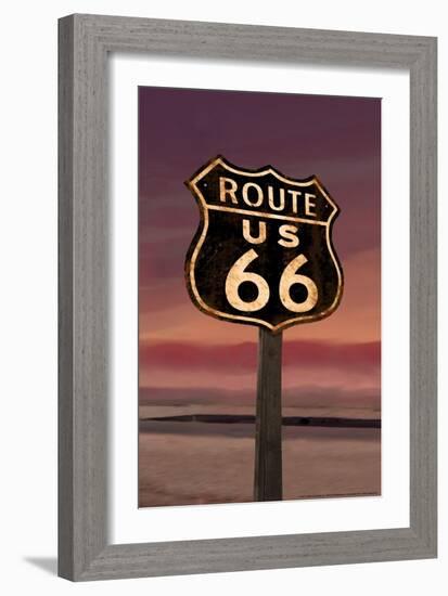 Route 66-Chris Consani-Framed Art Print