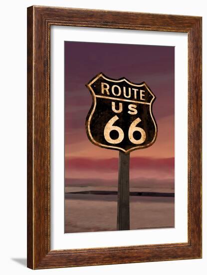 Route 66-Chris Consani-Framed Art Print