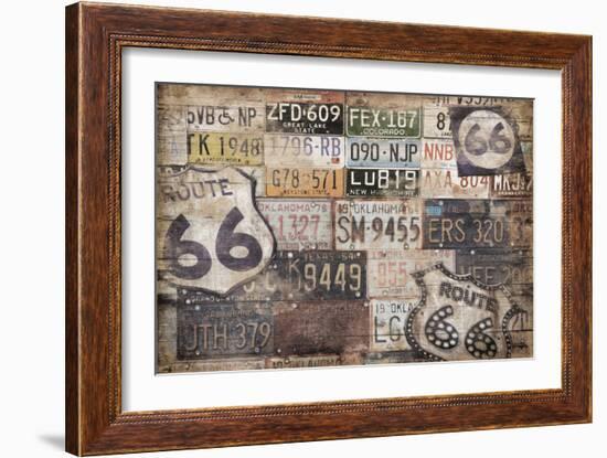 Route 66-Jace Grey-Framed Art Print