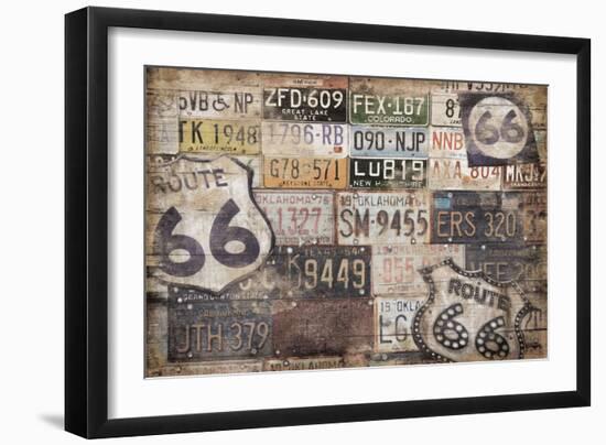 Route 66-Jace Grey-Framed Art Print