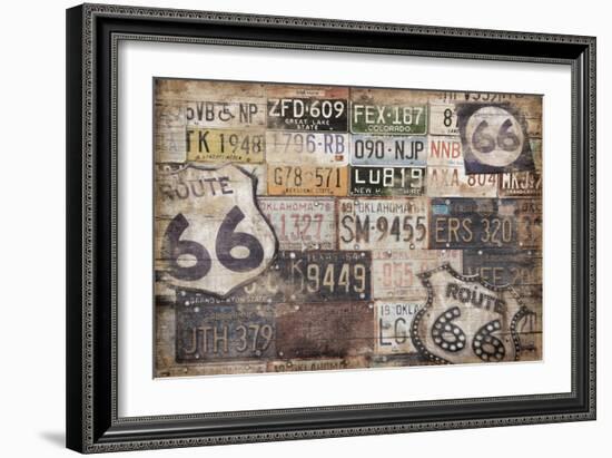 Route 66-Jace Grey-Framed Art Print