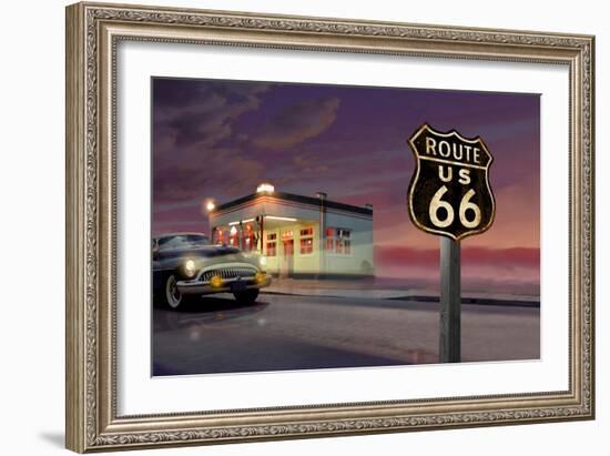 Route 66-Chris Consani-Framed Art Print