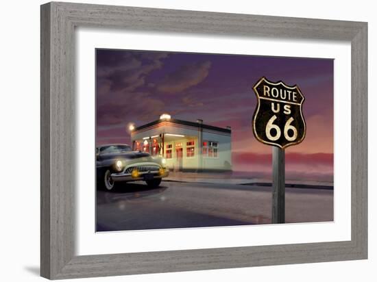 Route 66-Chris Consani-Framed Art Print