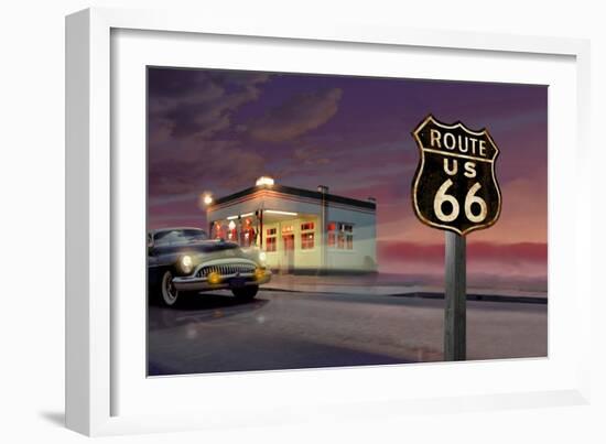 Route 66-Chris Consani-Framed Art Print