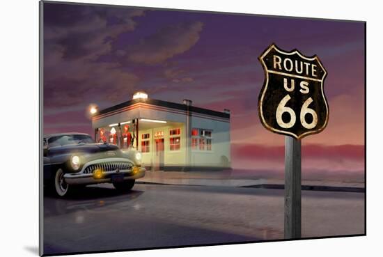 Route 66-Chris Consani-Mounted Art Print