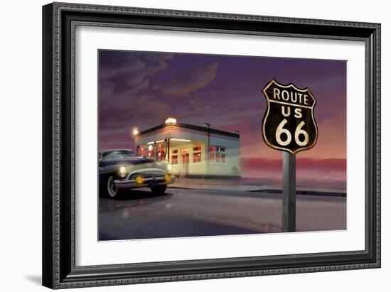 Route 66-Chris Consani-Framed Art Print