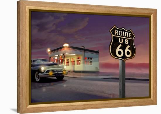 Route 66-Chris Consani-Framed Stretched Canvas