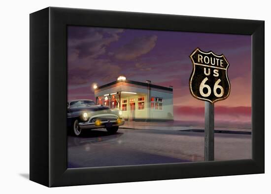 Route 66-Chris Consani-Framed Stretched Canvas