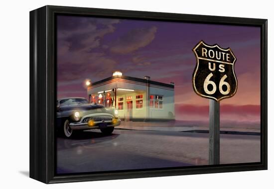 Route 66-Chris Consani-Framed Stretched Canvas