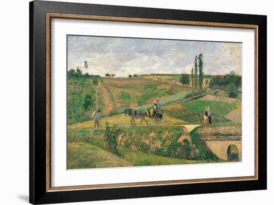 Route d'Ennery-Camille Pissarro-Framed Premium Giclee Print