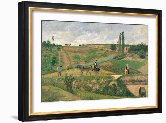 Route d'Ennery-Camille Pissarro-Framed Premium Giclee Print