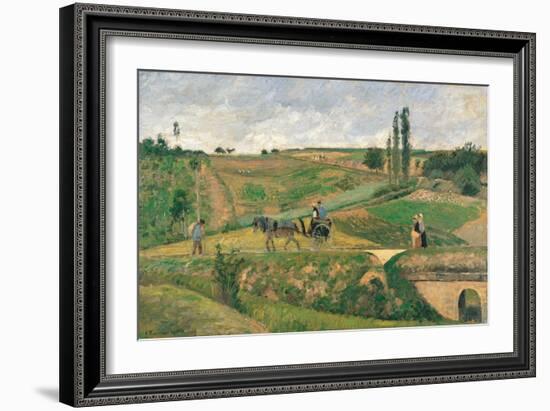 Route d'Ennery-Camille Pissarro-Framed Art Print