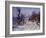 Route de Giverny en Hiver, 1885-Claude Monet-Framed Giclee Print