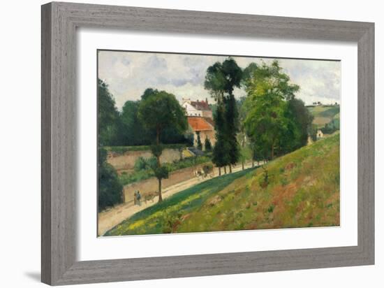 Route De Saint-Antoine in the Eremitage, Pontoise, 1875-Canaletto-Framed Giclee Print