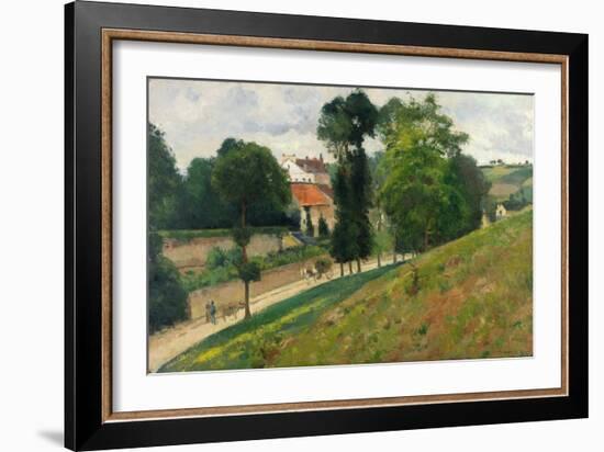 Route De Saint-Antoine in the Eremitage, Pontoise, 1875-Canaletto-Framed Giclee Print