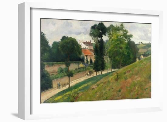 Route De Saint-Antoine in the Eremitage, Pontoise, 1875-Canaletto-Framed Giclee Print