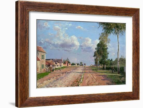 Route De Versailles, Rocquencourt, 1871-Camille Pissarro-Framed Giclee Print