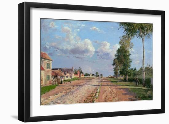 Route De Versailles, Rocquencourt, 1871-Camille Pissarro-Framed Giclee Print